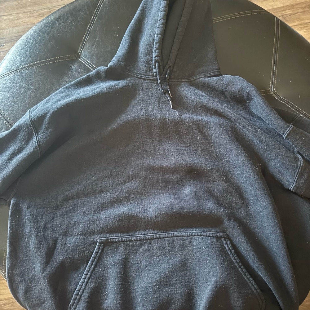 Gildan Black Hoodie Sweatshirt Soft Fleece Pullover